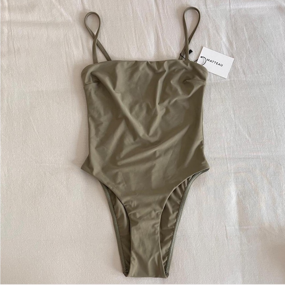 Petite Square Maillot Bathing Suit by MATTEAU